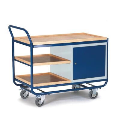 Rollcart Montagewagen 07-4326, Stahlschrank, Ladefläche: 1000x575 + 2x490x575mm, Tragkraft 300kg