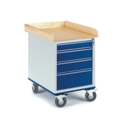 Rollcart Roll-Schubladenschrank 07-4357, 4 Schubladen, Ladefläche: 700x490 mm, Tragkraft: 150 kg