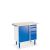 Rollcart Werkbank 07-4371, 4 Schubladen, 1 Stahlschrank, Ladefläche:1000x600mm, Tragkraft: 400kg