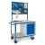 Rollcart Werkstattwagen 07-4306L2, Stahlschrank und 2xLochplatten, Ladefläche: 1150x700mm, Tragkraft: 600kg