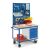 Rollcart Werkstattwagen 07-4308L2S1, Schubladenschrank, 2xLochplatten, 1xSchlitzplatte; Ladefläche: 1150x700mm, Tragkraft: 600kg