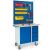 Rollcart Werkstattwagen 07-4361S3, 4 Schubladen.1 Stahlschrank.3xSchlitzplatten, Ladefläche: 1000x600mm, Tragkraft: 400kg