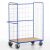 Rollcart hoher Etagenwagen (Grundmodell, Gitter!),  08-7628, Ladefläche 1200x800mm, Tragkraft 600 kg, blau