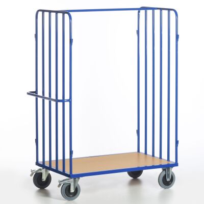 Rollcart Paketwagen offen 08-7638, Ladefläche 1200x800mm, Tragkraft 600 kg, blau