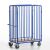 Rollcart Paketwagen 2 Längswände 08-7642, Ladefläche 1200x740mm, Tragkraft 600 kg, blau