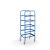 Rollcart Kommisionierwagen 5 Ladeflächen 16-4400, Ladefläche 610x410mm, Tragkraft 150 kg, blau