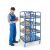 Rollcart Kommissionierwagen 4 doppels.Ladeflächen - Ladefläche LxB: 2x 610x410mm
- Außenmaß LxB: 850x755mm
- Tragkraft: 250kg
