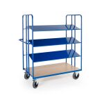 Rollcart Kommissionierwagen 4 doppels.Ladeflächen - Ladefläche LxB: 2x 1350x400mm
- Außenmaß LxB: 1530x800mm
- Tragkraft: 300kg