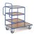 Rollcart Kommisionierwagen, Holz  08-7730, Ladefläche O: 630x630mm, U: 1080x630mm, Tragkraft 250 kg, blau
