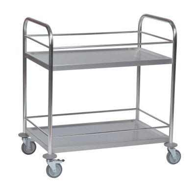 Rollcart Tischwagen 2 Etagen \"Baukastensystem\" Umrandung - Ladefläche LxB: 825x500mm
- Außenmaß LxB: 910x590mm
- Tragkraft: 100kg