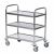 Rollcart Tischwagen, Edelstahl, 3 Etagen  62-3300, Ladefläche: 685x380mm, Tragkraft 100 kg