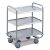 Rollcart Tischwagen (schwer), Edelstahl, verschweißt,  3 Etagen 62-1220, Ladefläche: 800x500mm, Tragkraft 200 kg