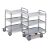 Rollcart Tischwagen, Edelstahl, verschweißt,  2 Etagen 62-2400, Ladefläche: 600x400mm, Tragkraft 80 kg