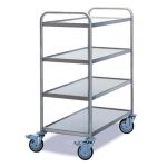 Rollcart Tischwagen, Edelstahl, verschweißt,  4...
