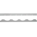 Zusatzebene für Weinregal 1000 x 250, silber, für 8 Flaschen