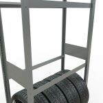 GR, Räder-/Reifenregal, 3500 x 900 x 400 mm, verzinkt, 5 Lagerebenen á 150 kg Fachlast pro Ebene