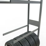 AR, Räder-/Reifenregal, 3500 x 900 x 400 mm, verzinkt, 5 Lagerebenen á 150 kg Fachlast pro Ebene