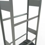 GR, Räder-/Reifenregal, 4500 x 900 x 400 mm, verzinkt, 6 Lagerebenen á 150 kg Fachlast pro Ebene