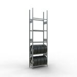 GR, Räder-/Reifenregal, 3500 x 1000 x 400 mm,...