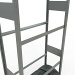 GR, Räder-/Reifenregal, 4500 x 1000 x 400 mm, verzinkt, 6 Lagerebenen á 150 kg Fachlast pro Ebene