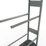 AR, Räder-/Reifenregal, 4500 x 1000 x 400 mm, verzinkt, 6 Lagerebenen á 150 kg Fachlast pro Ebene