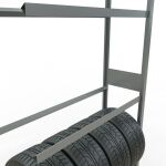 AR, Räder-/Reifenregal, 3500 x 1150 x 400 mm, verzinkt, 5 Lagerebenen á 150 kg Fachlast pro Ebene