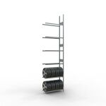 AR, Räder-/Reifenregal, 4500 x 1150 x 400 mm,...