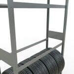 GR, Räder-/Reifenregal, 3500 x 1200 x 400 mm, verzinkt, 5 Lagerebenen á 150 kg Fachlast pro Ebene