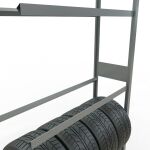 AR, Räder-/Reifenregal, 3500 x 1200 x 400 mm, verzinkt, 5 Lagerebenen á 150 kg Fachlast pro Ebene