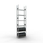 GR, Räder-/Reifenregal, 4500 x 1200 x 400 mm,...