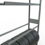 AR, Räder-/Reifenregal, 3500 x 1300 x 400 mm, verzinkt, 5 Lagerebenen á 150 kg Fachlast pro Ebene