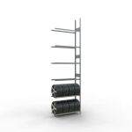 AR, Räder-/Reifenregal, 4500 x 1300 x 400 mm,...