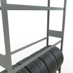GR, Räder-/Reifenregal, 3500 x 1500 x 400 mm, verzinkt, 5 Lagerebenen á 150 kg Fachlast pro Ebene