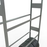 GR, Räder-/Reifenregal, 4500 x 1500 x 400 mm, verzinkt, 6 Lagerebenen á 150 kg Fachlast pro Ebene