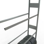 AR, Räder-/Reifenregal, 4500 x 1500 x 400 mm, verzinkt, 6 Lagerebenen á 150 kg Fachlast pro Ebene