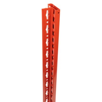 MULTIplus T-Profil 2500 mm RAL 3000 feuerrot, Front gelocht