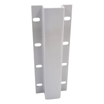 Kopplungsstück für 4 T-Profile, RAL 7035 lichtgrau