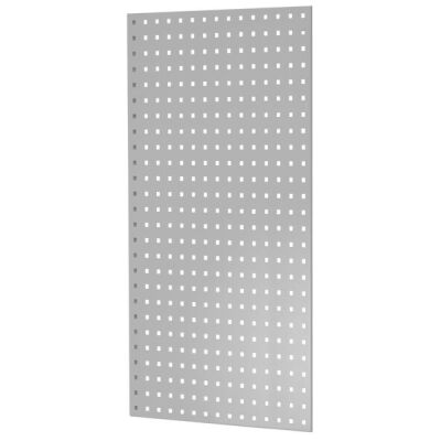 Lochplatten-Seitenblende, 1.000 x 600 mm (H x T), für MULTIplus Fachbodenregale Stecksystem, RAL 7035 lichtgrau