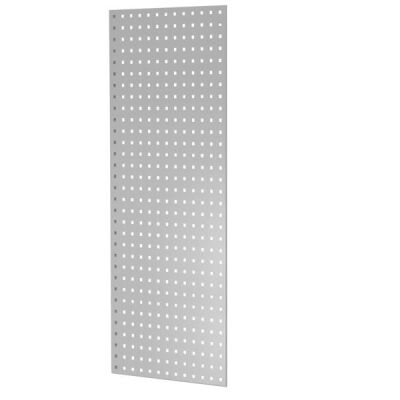 Lochplatten-Seitenblende, 1.250 x 500 mm (H x T), für MULTIplus Fachbodenregale Stecksystem, RAL 7035 lichtgrau