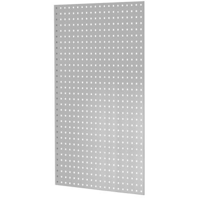 Lochplatten-Seitenblende, 1.250 x 800 mm (H x T), für MULTIplus Fachbodenregale Stecksystem, RAL 7035 lichtgrau