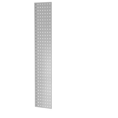 Lochplatten-Seitenblende, 1.300 x 300 mm (H x T), für MULTIplus Fachbodenregale Stecksystem, RAL 7035 lichtgrau