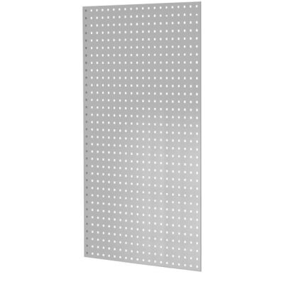 Lochplatten-Seitenblende, 1.300 x 800 mm (H x T), für MULTIplus Fachbodenregale Stecksystem, RAL 7035 lichtgrau