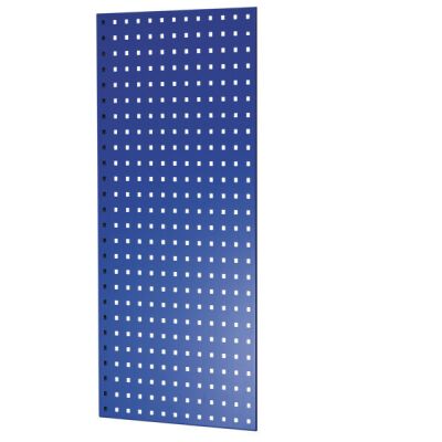 Lochplatten-Seitenblende, 1.000 x 500 mm (H x T), für MULTIplus Fachbodenregale Stecksystem, RAL 5010 enzianblau