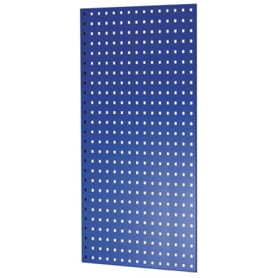 Lochplatten-Seitenblende, 1.000 x 600 mm (H x T), für MULTIplus Fachbodenregale Stecksystem, RAL 5010 enzianblau