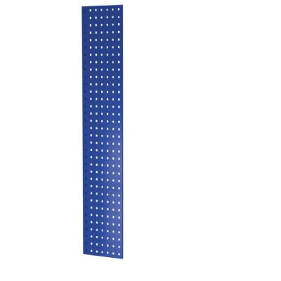 Lochplatten-Seitenblende, 1.300 x 300 mm (H x T), für MULTIplus Fachbodenregale Stecksystem, RAL 5010 enzianblau