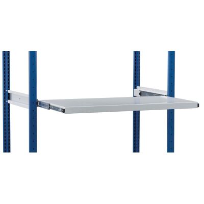 Ausziehboden 1000 x 400 mm, RAL 7035 lichtgrau, 70 kg Tragkraft