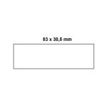 Papier-Etiketten für Regalkästen 93 mm, weiß