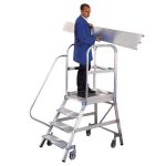 Handlauf am Aufstieg für 7-8-stufige Leitern