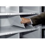 Stecktrennblech, 600 x 500 mm (T x H), RAL 7035 lichtgrau...