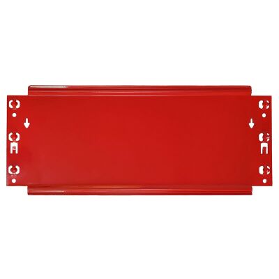 MULTIplus Tiefenriegel, steckbar, Tiefe 800 mm, RAL 3000 feuerrot